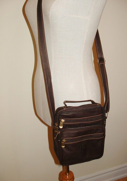 Brown Leather Crossbody Bag