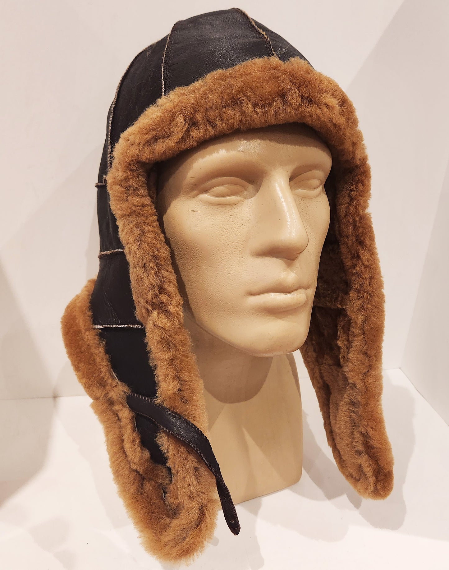 Unisex Sheepskin Aviator Hat