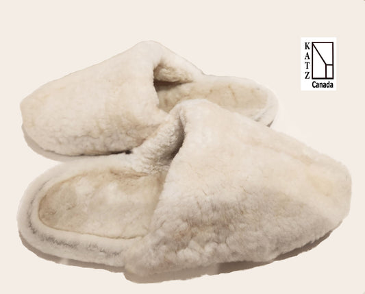 White Sheepskin Slippers