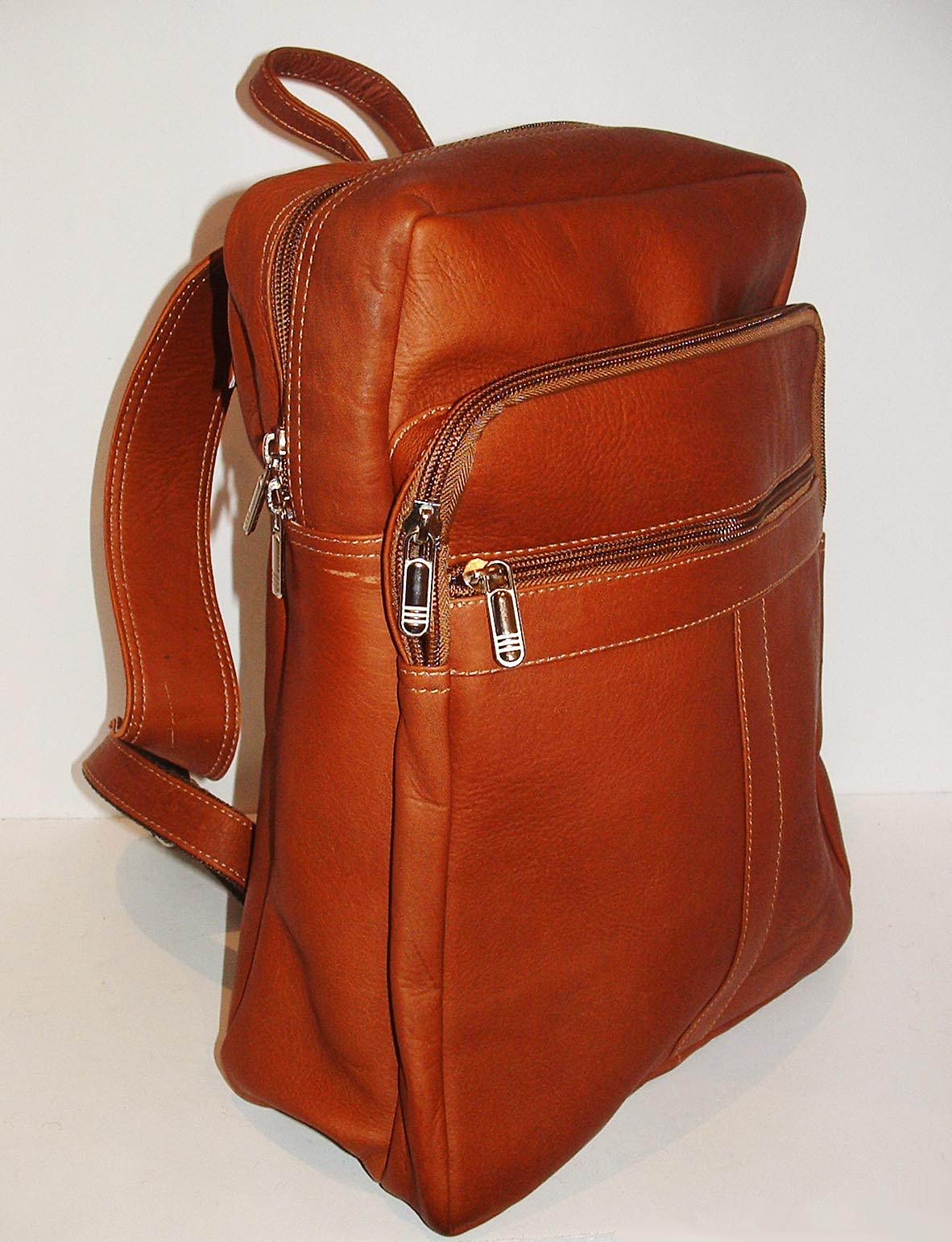 Handmade Tan Leather Backpack