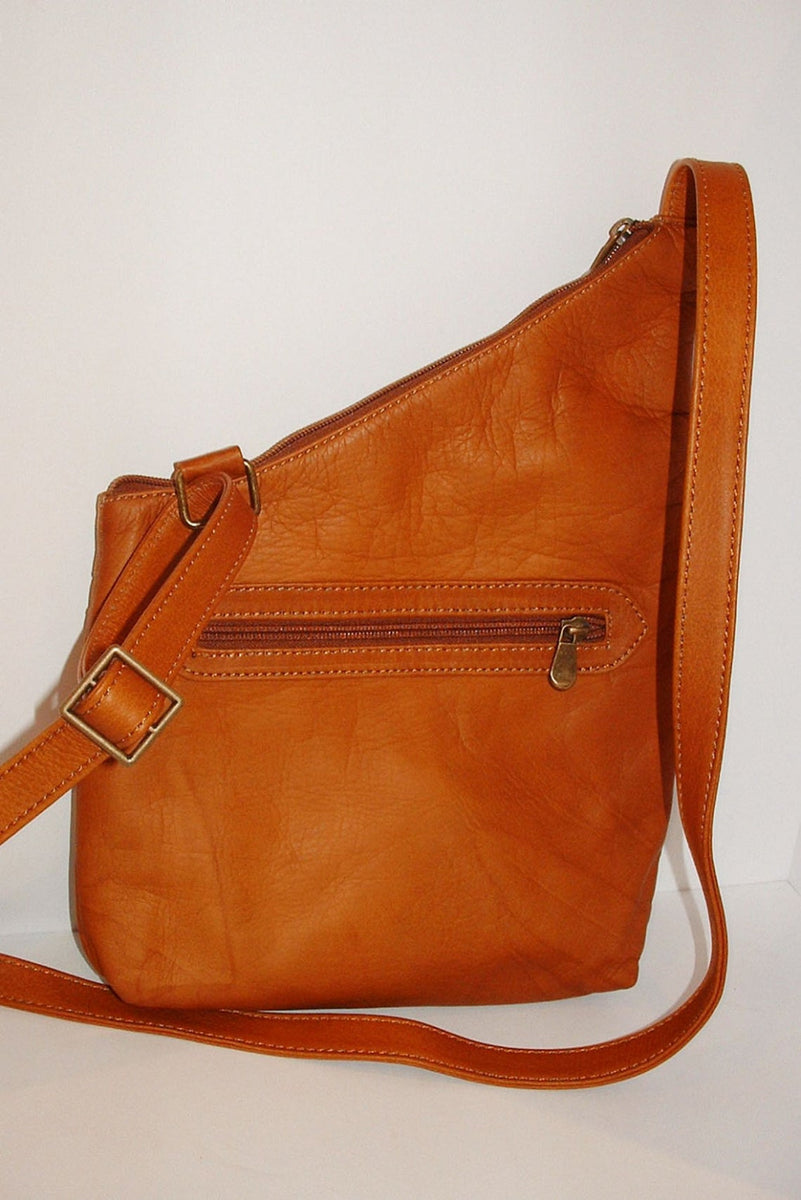 Genuine Leather Crossbody Messenger Bag, Unisex Tan Leather Bag, Leath –  Katz Leather