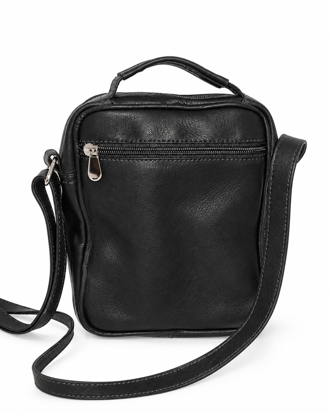 Black Leather Crossbody Bag