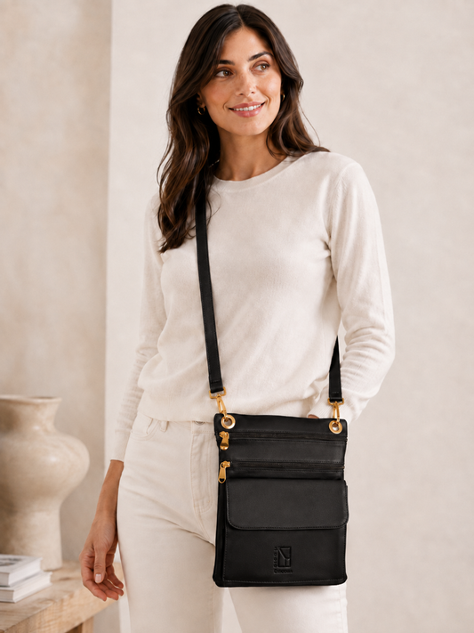 Black Leather Handbag