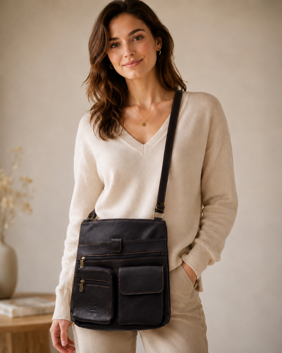Leather Handbag Satchel