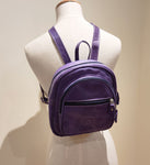 Small PURPLE LEATHER BACKPACK Woman Purse Bag Purple by Katz Women Small Genuine Leather Purple Bag Rucksack handmade purse Gift for women