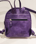 Small PURPLE LEATHER BACKPACK Woman Purse Bag Purple by Katz Women Small Genuine Leather Purple Bag Rucksack handmade purse Gift for women
