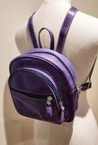 Small PURPLE LEATHER BACKPACK Woman Purse Bag Purple by Katz Women Small Genuine Leather Purple Bag Rucksack handmade purse Gift for women