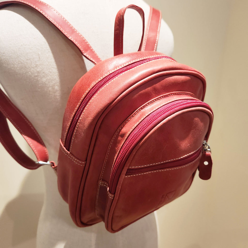 Western Floral Tooled Smooth Genuine Leather Backpack knapsack Shoulde —  Challenger