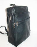 Genuine Leather Backpack, SUPER LIGHT and SOFT, Unisex , color Black, Handmade by Ben Katz Free Shipping to United States and Canada.
