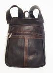Genuine Leather Backpack, SUPER LIGHT and SOFT, Unisex , color Dark Brown, Handmade by Ben Katz Free Shipping to United States and Canada.