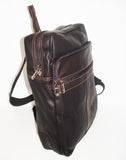 Genuine Leather Backpack, SUPER LIGHT and SOFT, Unisex , color Dark Brown, Handmade by Ben Katz Free Shipping to United States and Canada.