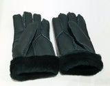 Warm GREEN Sheepskin Shearling Gloves Handmade size S-M