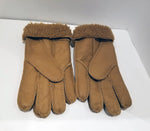 Warm CAMEL BEIGE Sheepskin Shearling Gloves Handmade size S-M