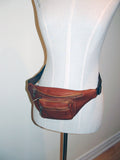 Genuine Leather Waist Bag Hip Bag Fanny pack Belt Bag Festival bag Made with Full Grain Leather by Katz Leather in Tan color Active